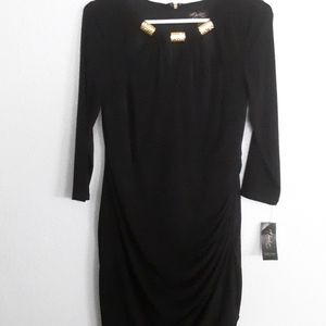 Thalia Sodi black dress long sleeve